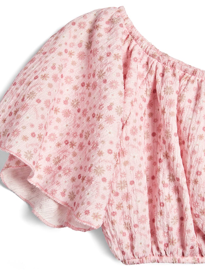T-shirt conguitos top shoulder Roze - Kiabi