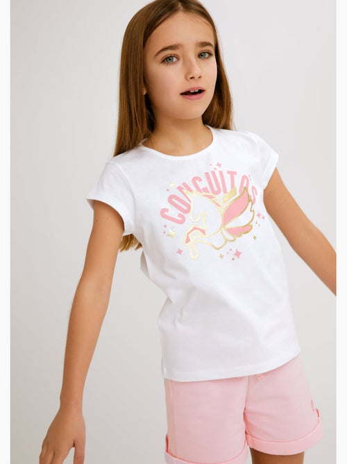 T-shirt conguitos unicorn - Kiabi T-shirt conguitos unicorn - Kiabi