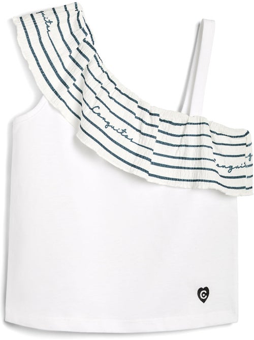 T-shirt conguitos volante - Kiabi
