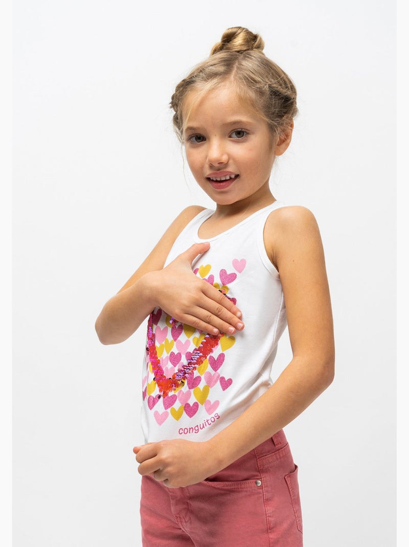 T-shirt conguitos Wit - Kiabi