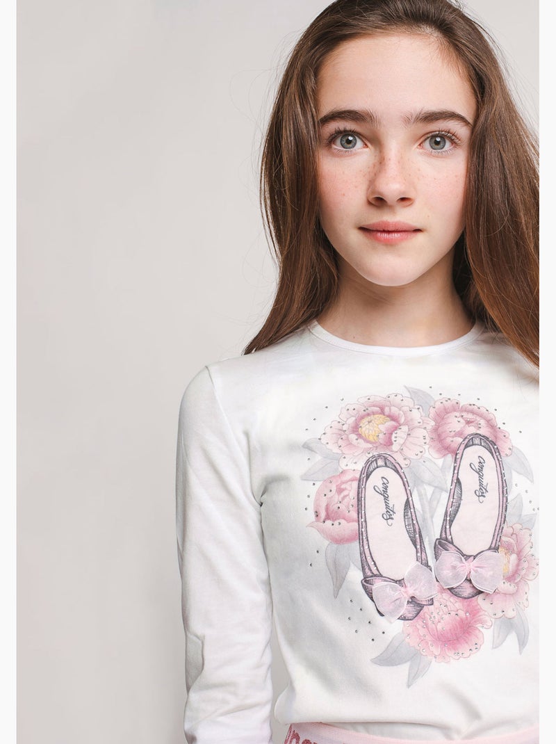 T-shirt conguitos Wit - Kiabi