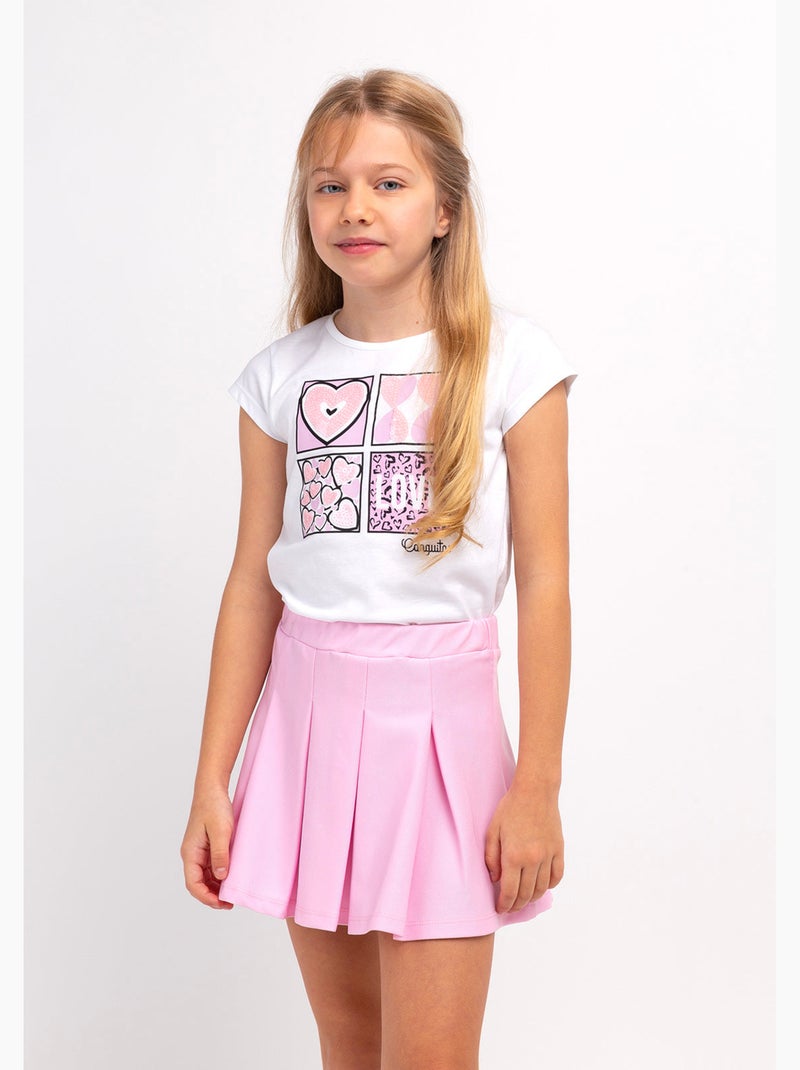 T-shirt conguitos Wit - Kiabi