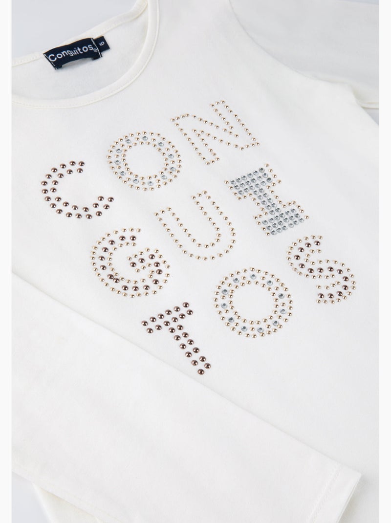 T-shirt conguitos Wit - Kiabi