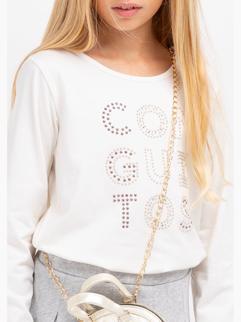 T-shirt conguitos Wit - Kiabi