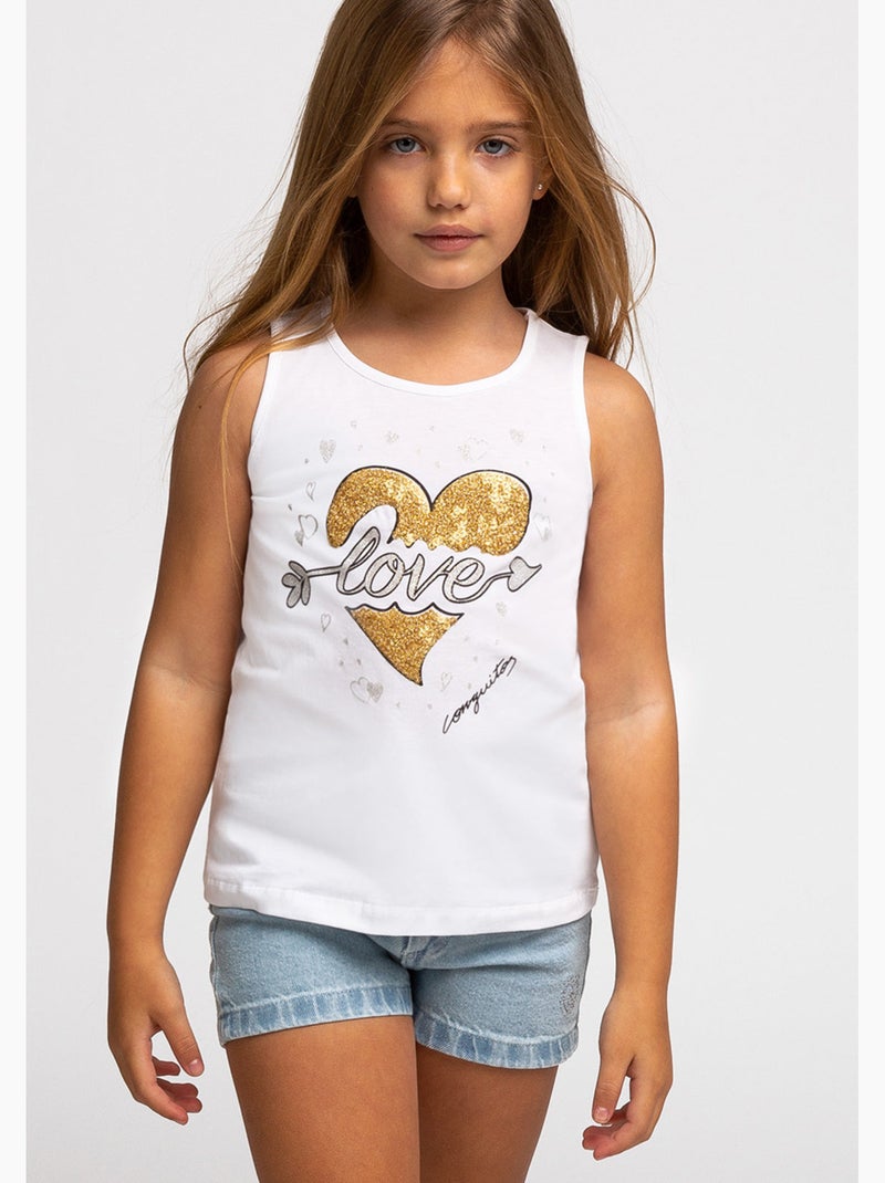 T-shirt conguitos Wit - Kiabi