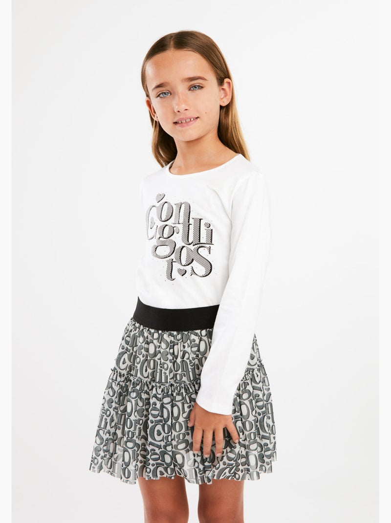 T-shirt conguitos Wit - Kiabi