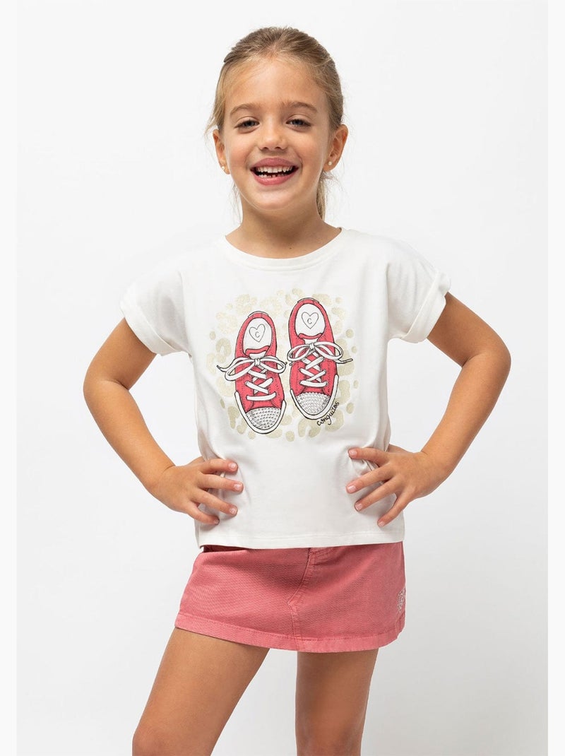 T-shirt conguitos Wit - Kiabi