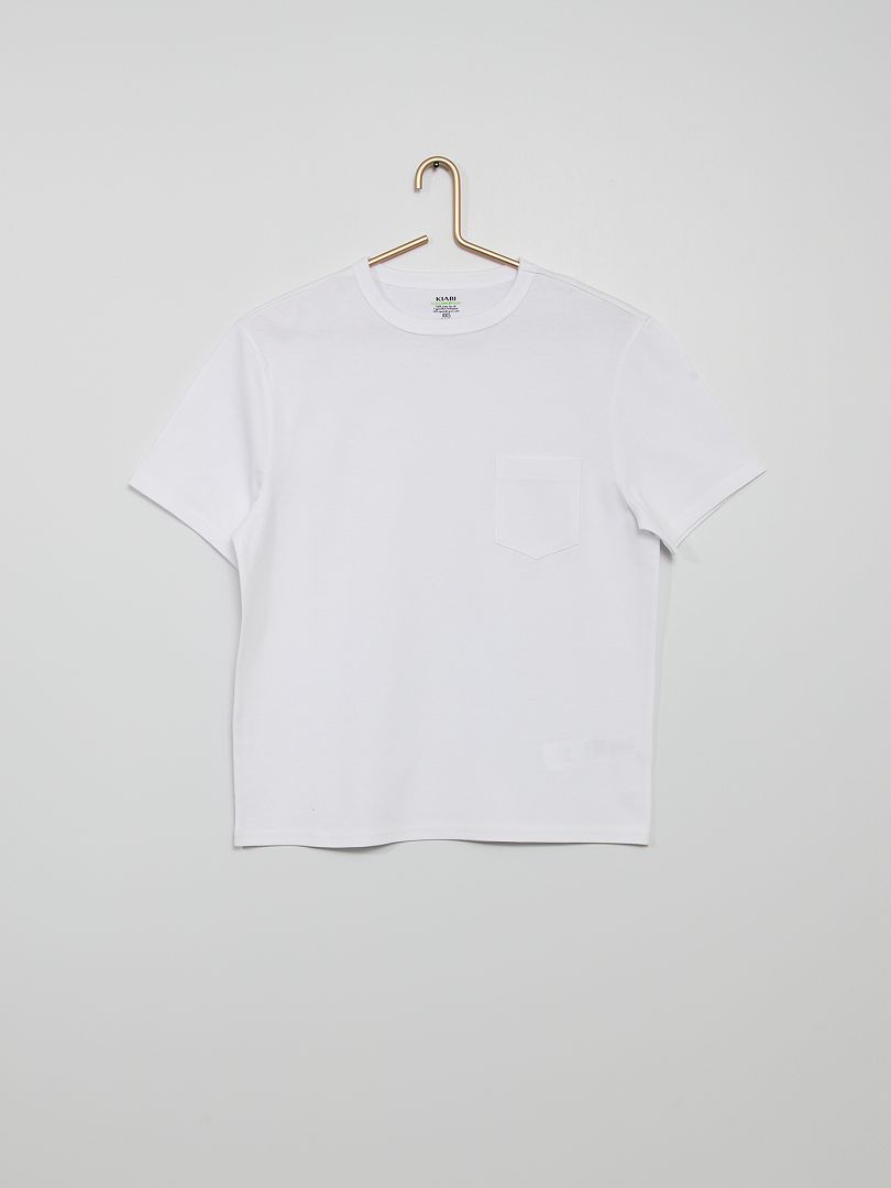 T-shirt coton blanc - Kiabi