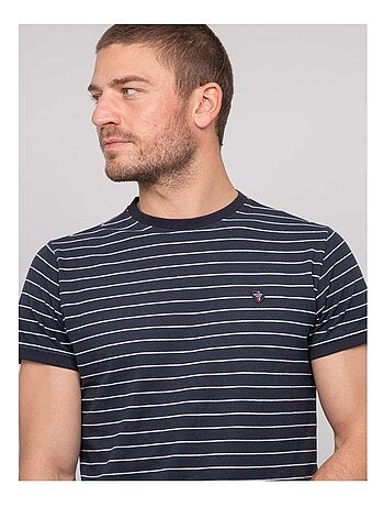 T-shirt coton fines rayures marinière nanoroul