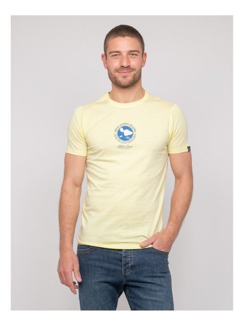 T-shirt coton motifs nantorin - Kiabi