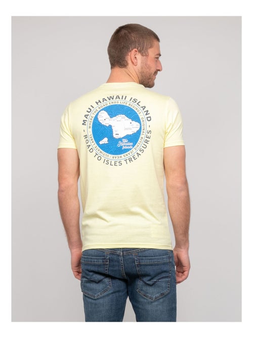 T-shirt coton motifs nantorin - Kiabi