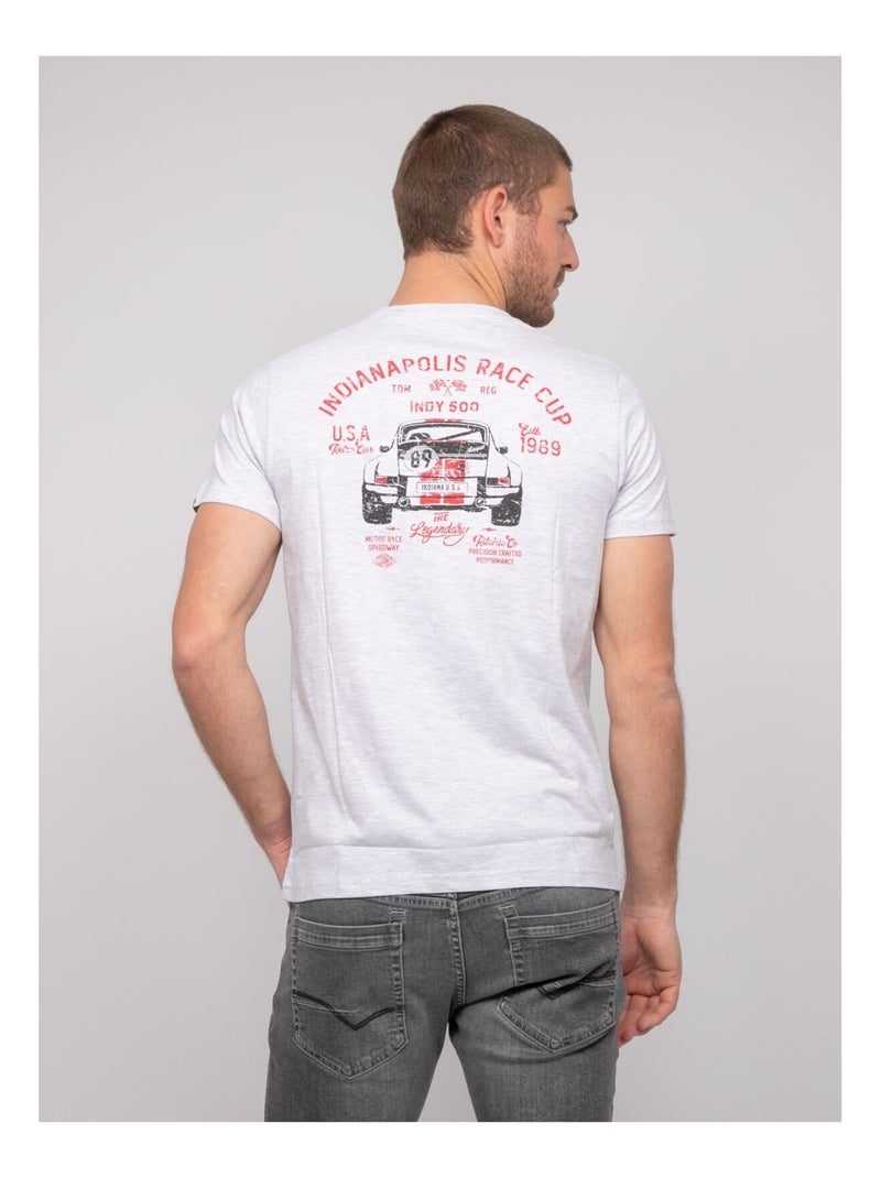 T-shirt coton motifs nerolma Blanc - Kiabi