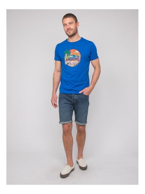 T-shirt coton motifs nopicale - Kiabi