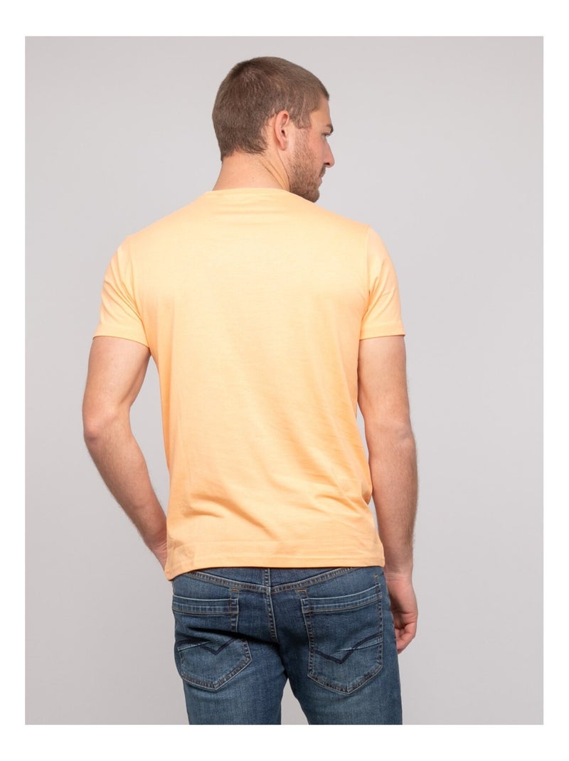 T-shirt coton motifs nopicale Orange - Kiabi