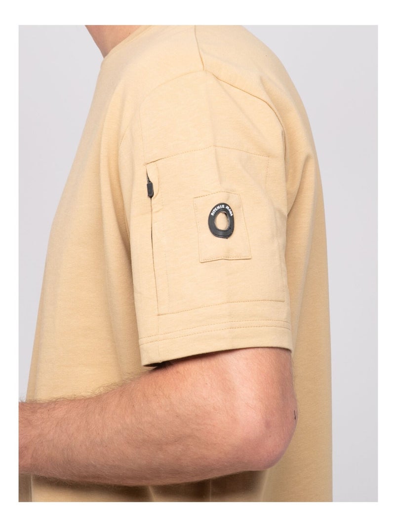 T-shirt coton nipara Beige - Kiabi