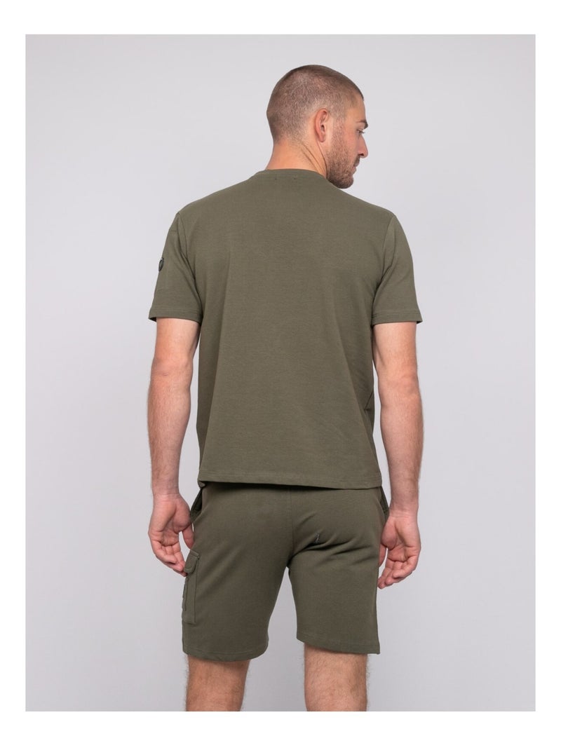 T-shirt coton nipara Kaki - Kiabi