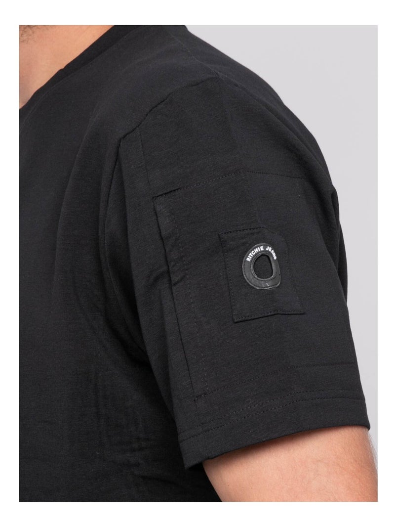 T-shirt coton nipara Noir - Kiabi