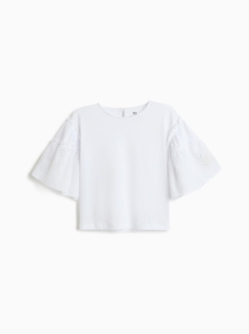 T-shirt coupe Boxy, MO Fashion Blanc - Kiabi