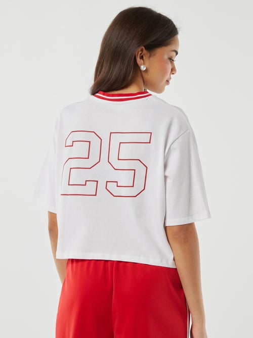 T-shirt coupe courte 'California' - Kiabi