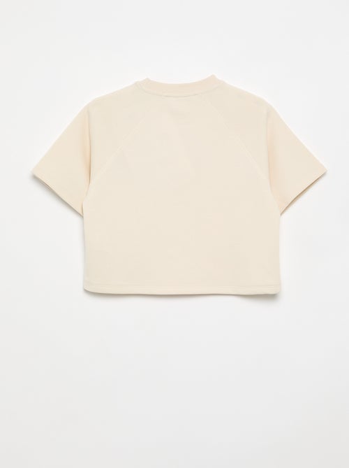 T-shirt coupe loose à manches courtes - Kiabi
