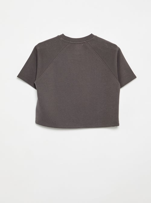 T-shirt coupe loose à manches courtes - Kiabi