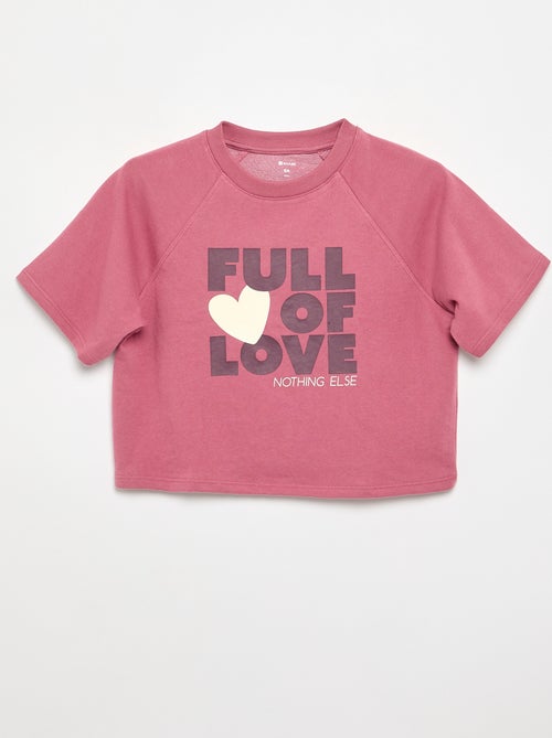 T-shirt coupe loose à manches courtes - Kiabi