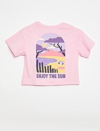 T-shirt coupe loose imprimé dos & poitrine