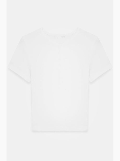 T-shirt court ajusté jersey manches courtes dilvin - Kiabi