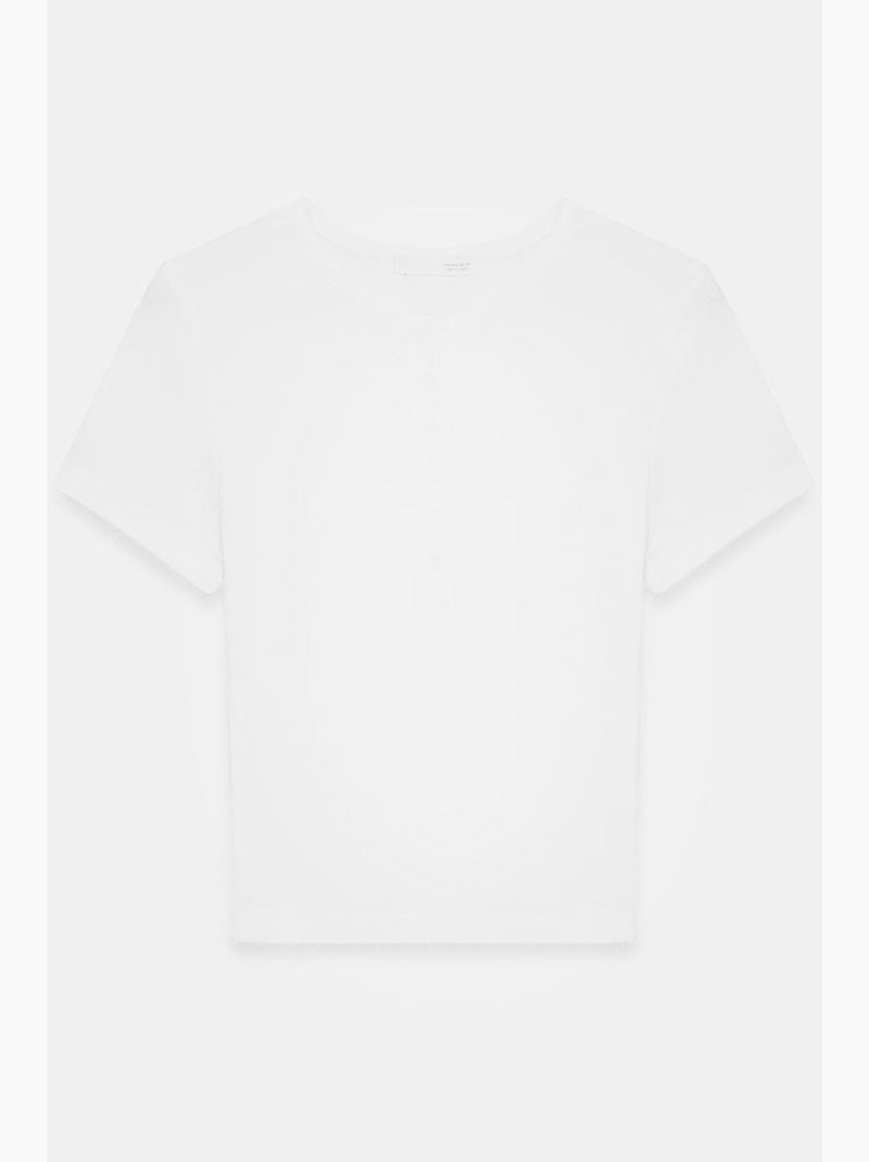 T-shirt court ajusté jersey manches courtes dilvin Blanc - Kiabi