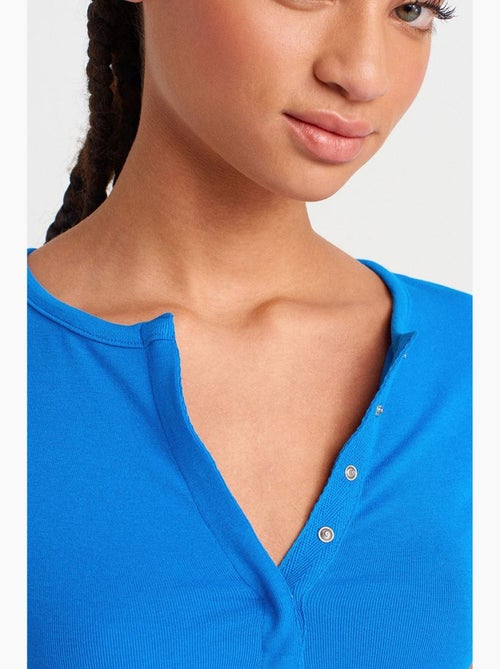 T-shirt court ajusté jersey manches courtes dilvin - Kiabi