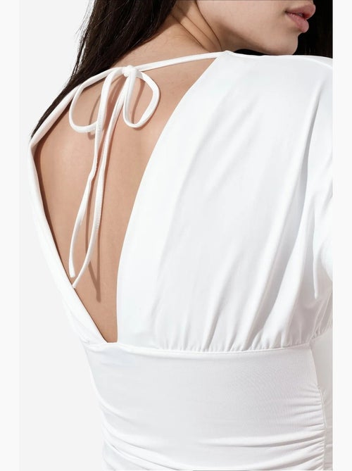 T-shirt court ajusté lien manches courtes busem - Kiabi