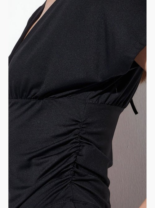 T-shirt court ajusté lien manches courtes busem - Kiabi
