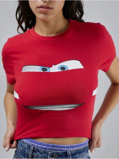 T-shirt court imprimé à col rond hiccup - Kiabi T-shirt court imprimé à col rond hiccup - Kiabi