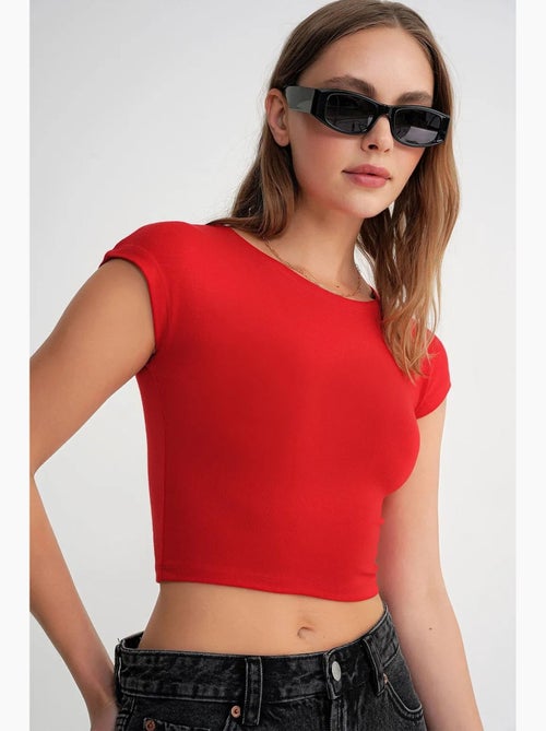 T-shirt court slim fit avec élastique mixray - Kiabi