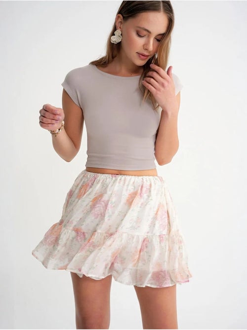 T-shirt court slim fit avec élastique mixray - Kiabi
