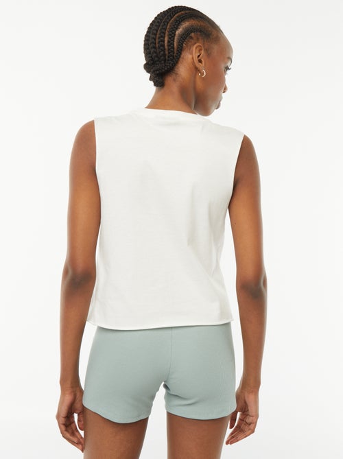 T-shirt crop 'Celtics' 'Boston' sans manches - Kiabi