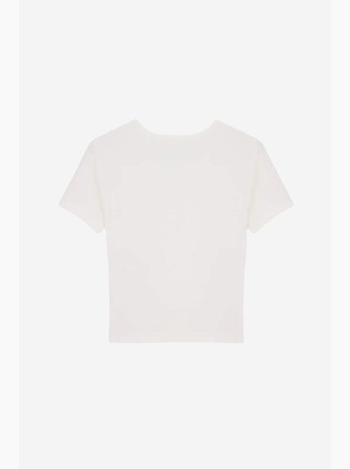 T-shirt crop en jersey coupe ajustée dilvin - Kiabi