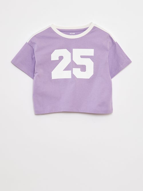 T-shirt crop esprit campus - Kiabi