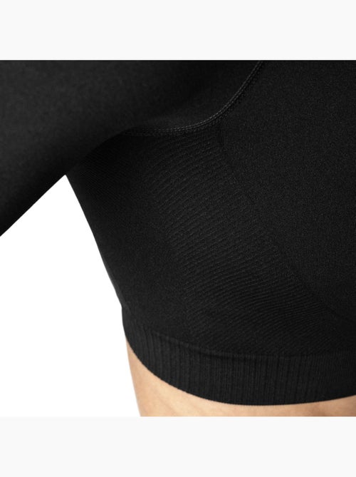 T-shirt crop top sport manches longues sans couture femme fitness femme tempo - Kiabi