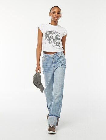 T-shirt cropped manches courtes 'Olivia Rodrigo'