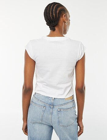 T-shirt cropped manches courtes 'Olivia Rodrigo'