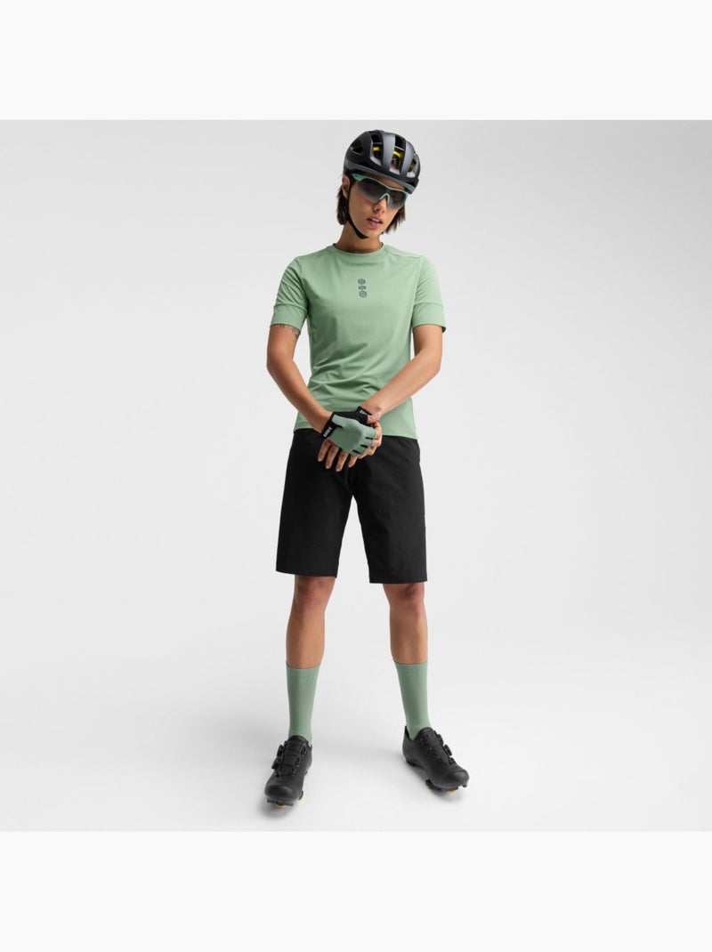 T-shirt cyclisme gravel femme cyclisme femme juniper Vert - Kiabi