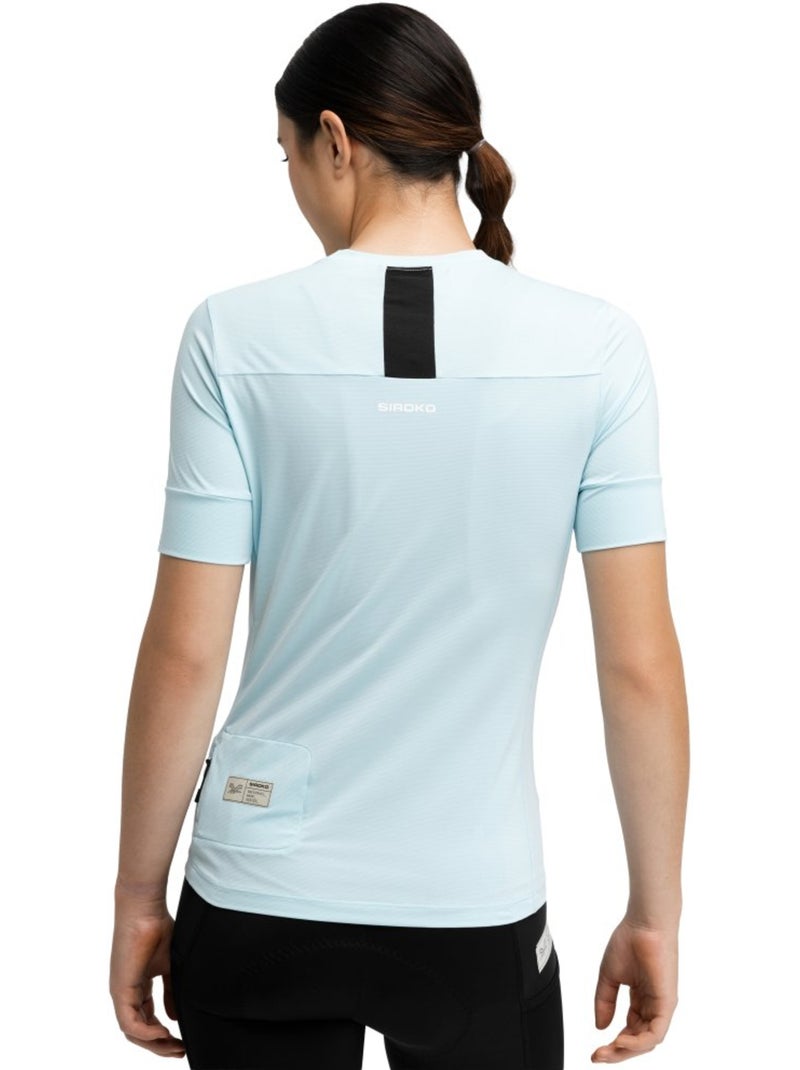 T-shirt cyclisme gravel femme cyclisme homme et femme spugla-w Bleu - Kiabi