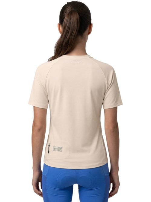 T-shirt cyclisme gravel femme femme linden-w sand - Kiabi