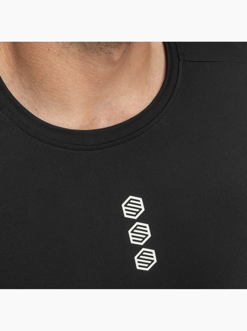 T-shirt cyclisme gravel homme cyclisme homme locust Noir - Kiabi