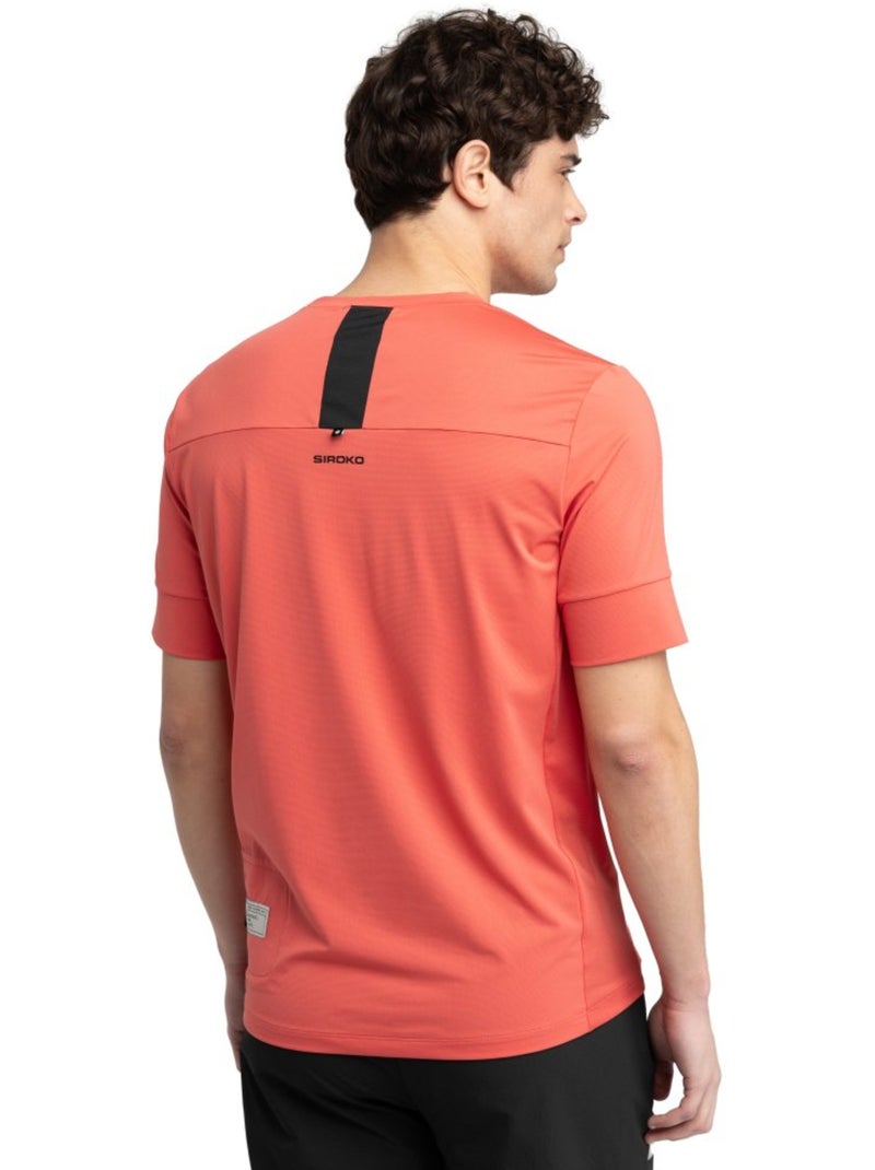 T-shirt cyclisme gravel homme cyclisme homme rockrover Rouge - Kiabi