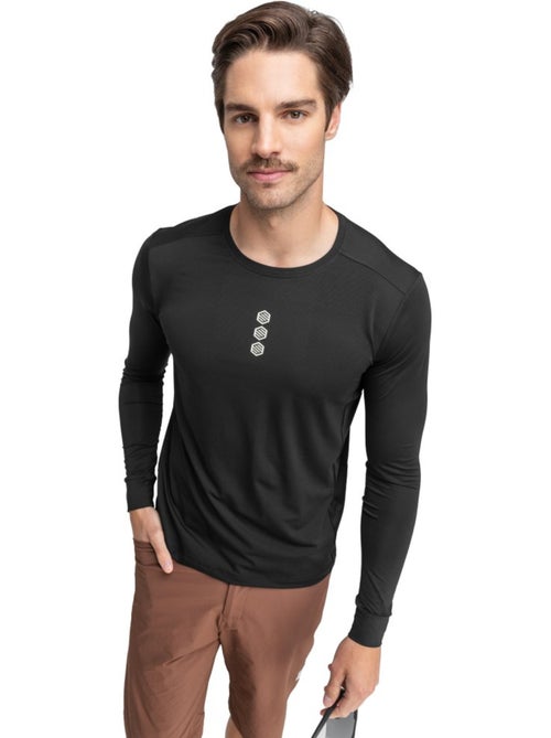 T-shirt cyclisme gravel manches longues homme cyclisme homme rubra - Kiabi