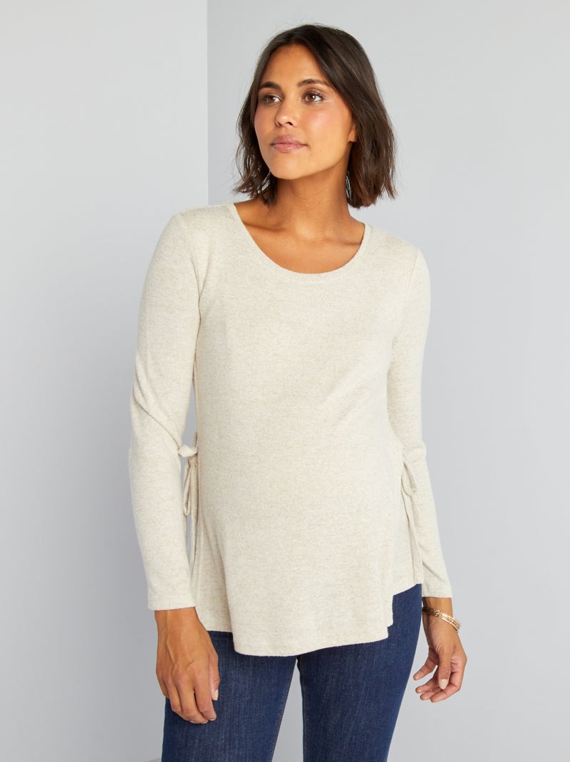 T-shirt d'allaitement BEIGE - Kiabi