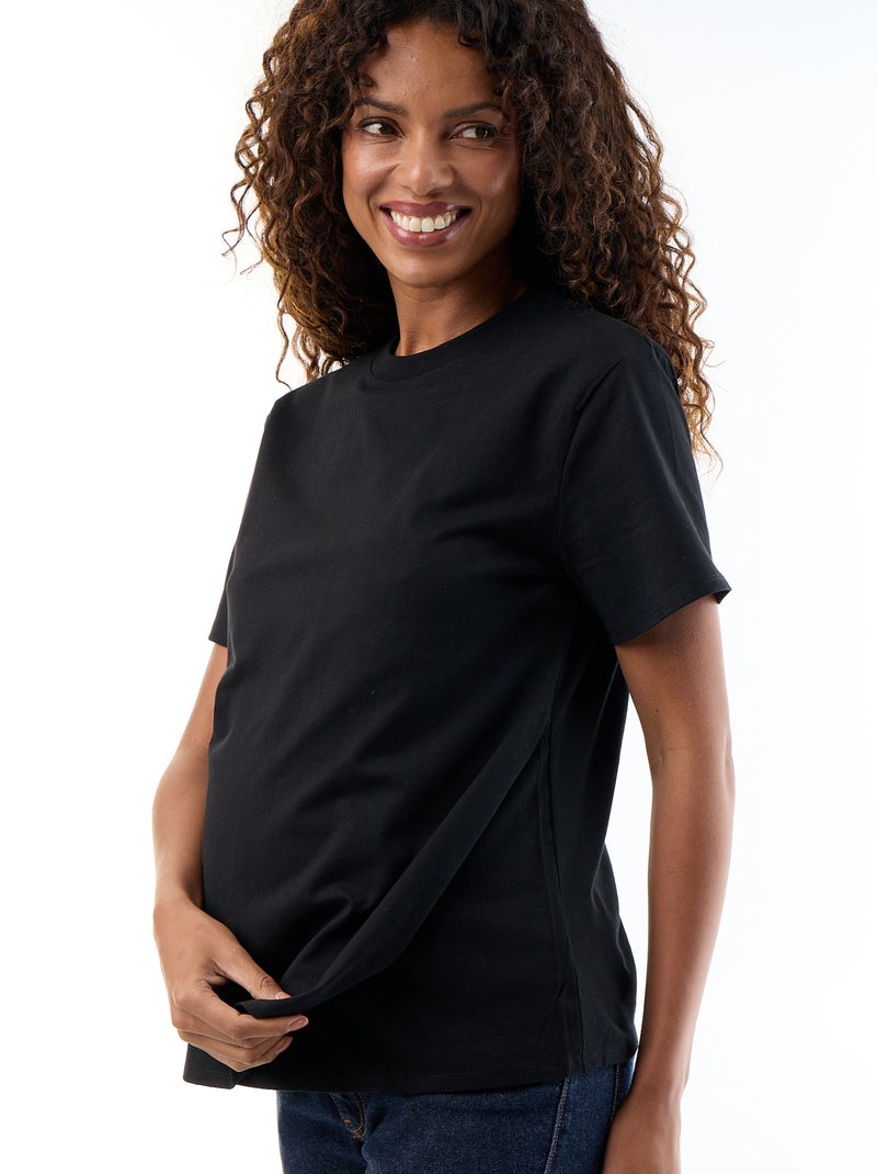 T-shirt d'allaitement Noir - Kiabi