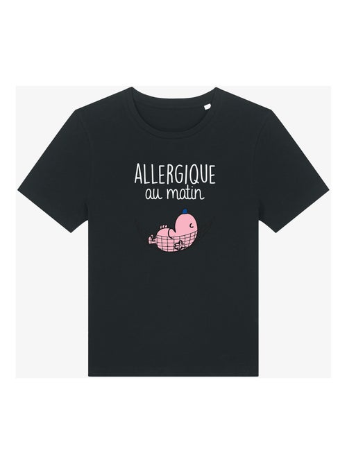 T-shirt Dames - ALLERGIQUE AU MATIN - Kiabi